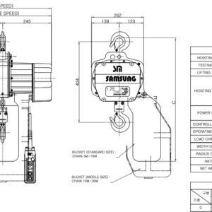 palang xích điện 1250kg