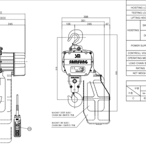 palang xích điện 2500kg