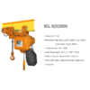 Pa lăng Xích Điện 3 Tấn - Loại Đầu Thấp - SCL Hàn Quốc