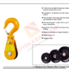 Puly 12 Tấn Rãnh Đơn Móc Cẩu -Ròng Rọc Thương Hiệu YOKE Đài Loan
