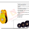 Puly 12 Tấn Rãnh Đơn Không Có Móc-Ròng Rọc Thương Hiệu YOKE Đài Loan