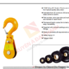 Puly 25 Tấn Rãnh Đơn Móc Cẩu -Ròng Rọc Thương Hiệu YOKE Đài Loan