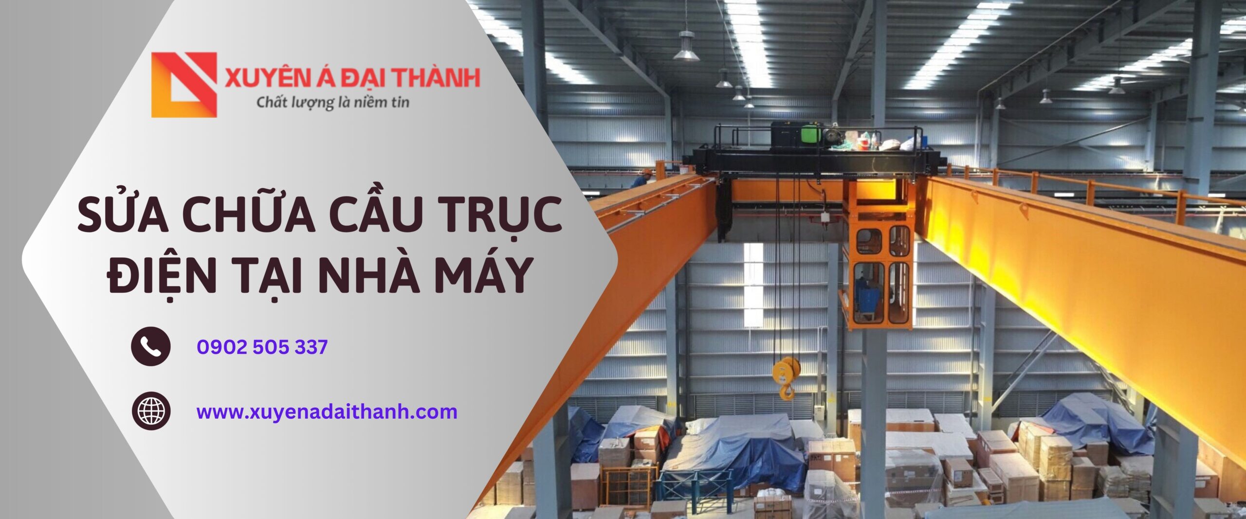 sửa chữa cầu trục tại nhà máy