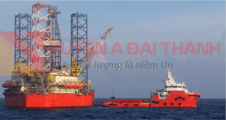 Cáp thép được sử dụng tại dàn khoan để nâng hạ hàng hoá