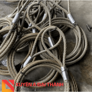 Sling cáp thép bấm hai mắt mềm