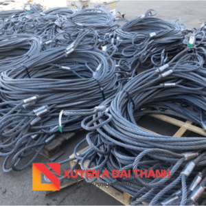 Sling cáp thép bấm 2 mắt mềm