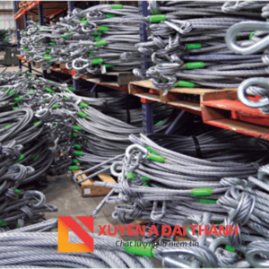 Sling cáp thép bấm 2 mắt cứng