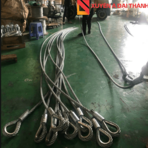 Sling cáp thép bấm chì, Chungwoo, Hàn Quốc.