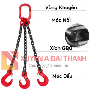 Bộ Dây Xích Cẩu Hàng 3 Chân