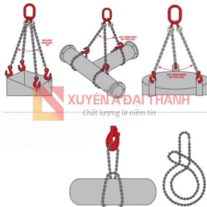 Các kiểu cẩu hàng của sling xích