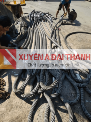 Cáp thép bấm chì được gia công tại Xuyên Á Đại Thành