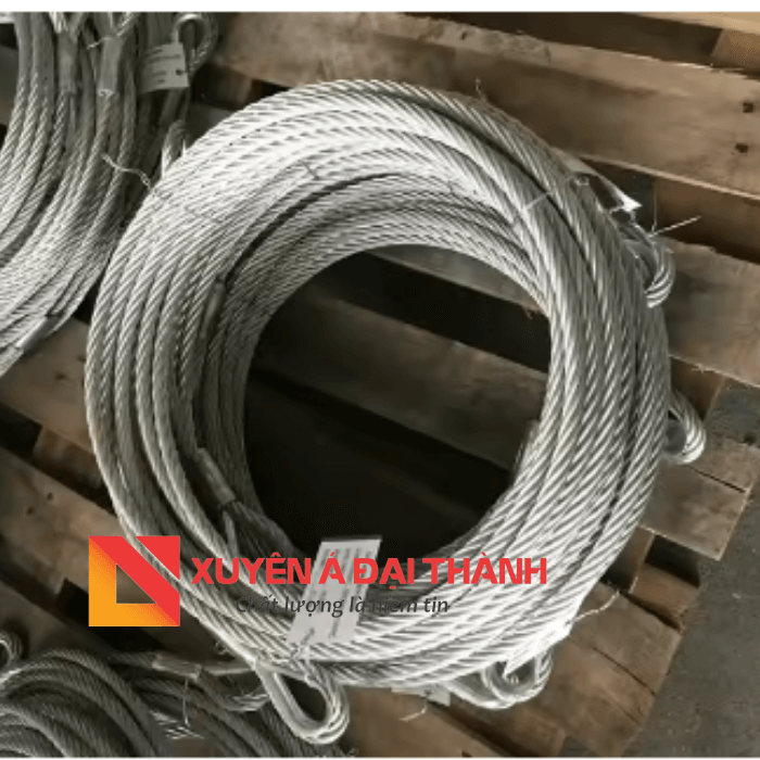 Cáp thép 1 chân mắt cứng