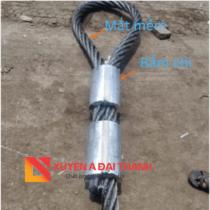 Cáp thép chầu bấm chì mắt mềm