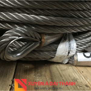 Cáp thép chầu bấm chì mắt cứng
