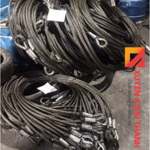 Cáp thép 1 chân bấm mắt cứng