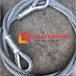 Cáp thép 1 chân bấm mắt cứng