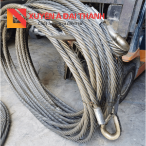 Cáp thép 1 chân bấm mắt cứng