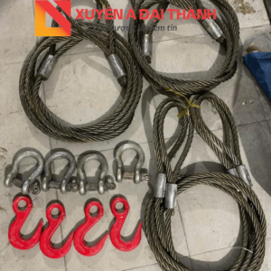 Cáp thép với đa dạng móc cẩu