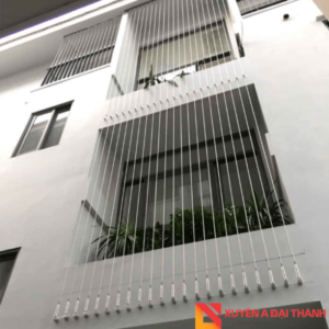 Cáp thép inox kết hợp tăng đơ làm rào chắn ban công