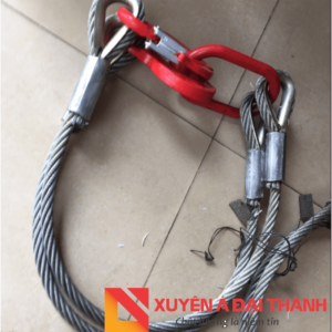 Cáp thép 2 chân mắt cứng