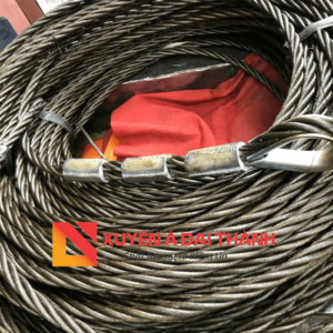 Sling cáp thép bấm 2 mắt cứng