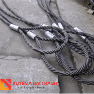 Cáp thép chầu bấm chì mắt mềm