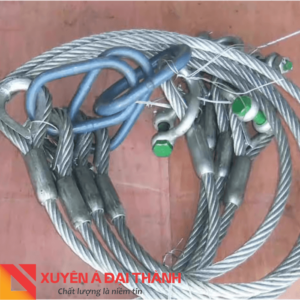 Cáp thép 4 chân với đa dạng loại móc cẩu kèm theo