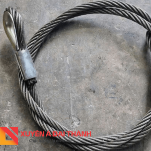 Cáp thép bấm chì mắt cứng