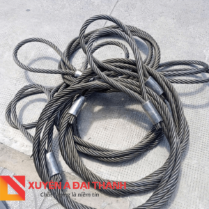 Cáp thép 1 chân bấm chì mắt mềm