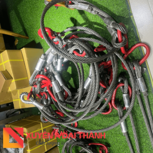 Sling cáp thép kèm móc cẩu mắt