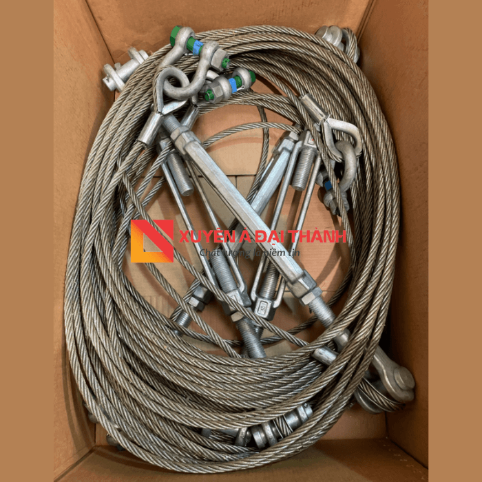 Sling cáp thép được trang bị thêm ma-ní