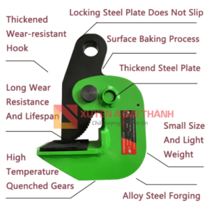 Bộ phận kẹp nâng tấm ngang