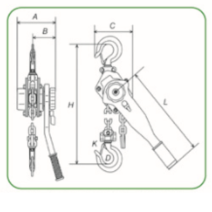 Mô phỏng Palang xích lắc tay KAWASAKI dòng VA