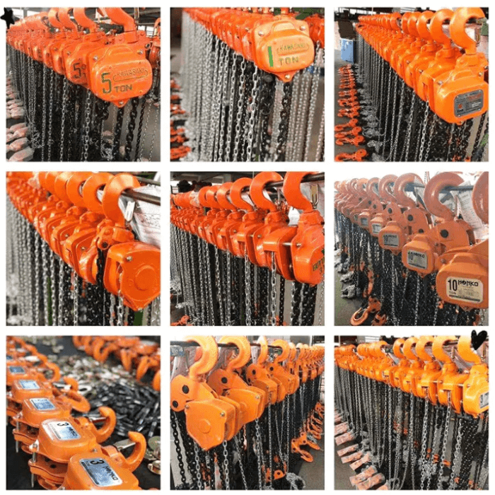 Pa lăng xích kéo tay từ 0,5T đến 10T