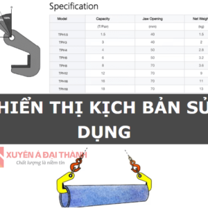 Thông số kỹ thuật kẹp nâng ngang Kawasaki