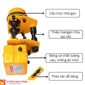 Pa lăng xích điện cụm di chuyển chữ I tải trọng 500kg, 1 tấn, 2 tấn, 3 tấn, 5 tấn - Seagull