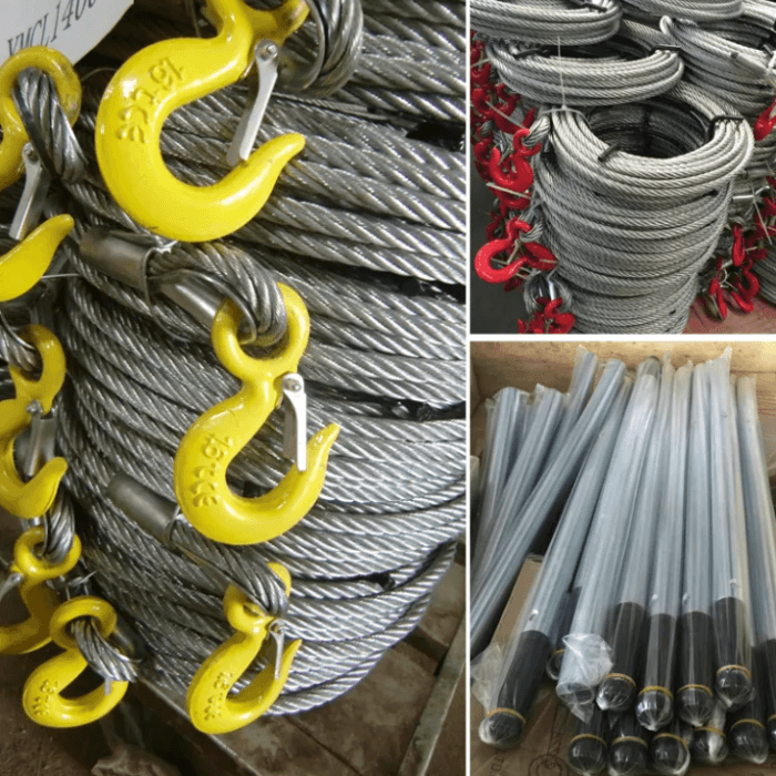 Các phụ kiện đi kèm tời tirfor kéo dây cáp