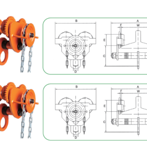 Cấu Tạo Con Chạy Kéo Tay Có Bánh Răng - Model VG - Kawasaki