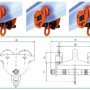 Cấu Tạo Con Chạy Kéo Tay Trơn - Model VP - Kawasaki