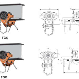 Cấu Tạo Xe Đẩy Tay Có Bánh Răng - Model TGC - Kawasaki