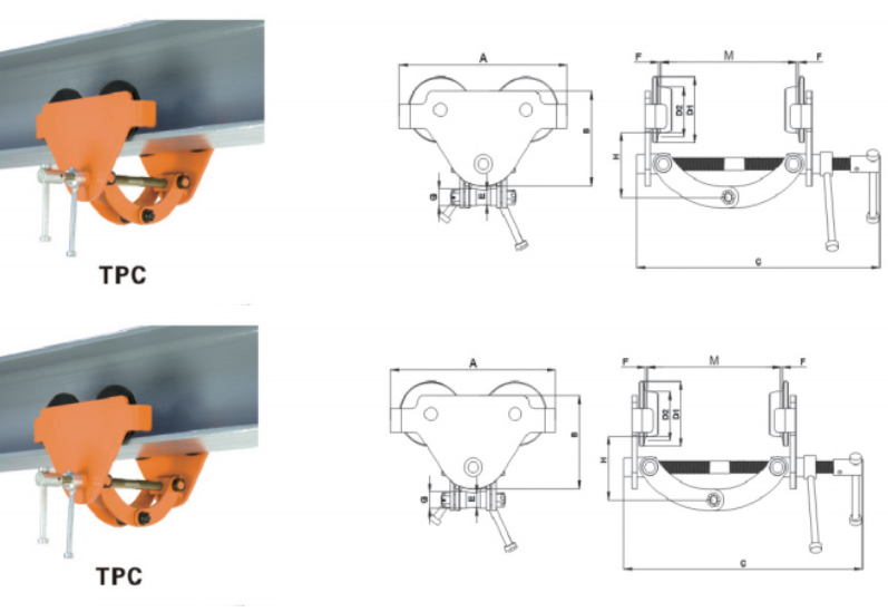 Cấu Tạo Xe Đẩy Tay Loại Đơn Giản - Model TPC - Kawasaki