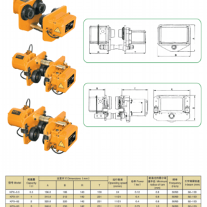 Cấu Tạo và Thông Số Kỹ Thuật Con Chạy Điện - Model KPX - Kawasaki