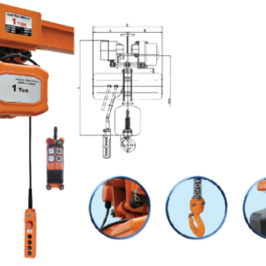 Pa Lăng Xích Điện - Con Chạy Điện - Model HHXG -Kawasaki