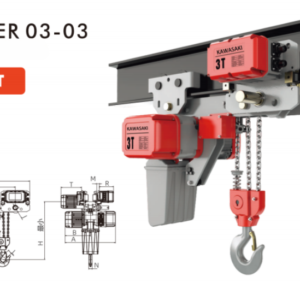 Palang Xích Điện Đầu Thấp - DCER03-03-3 Tấn