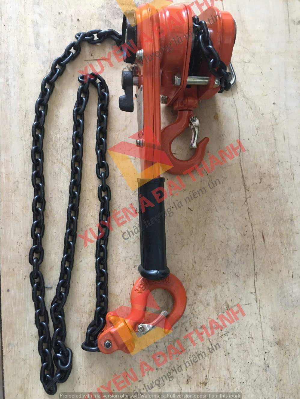 Palang xích lắc tay 500kg KONDOTEC nguyên bộ kèm xích