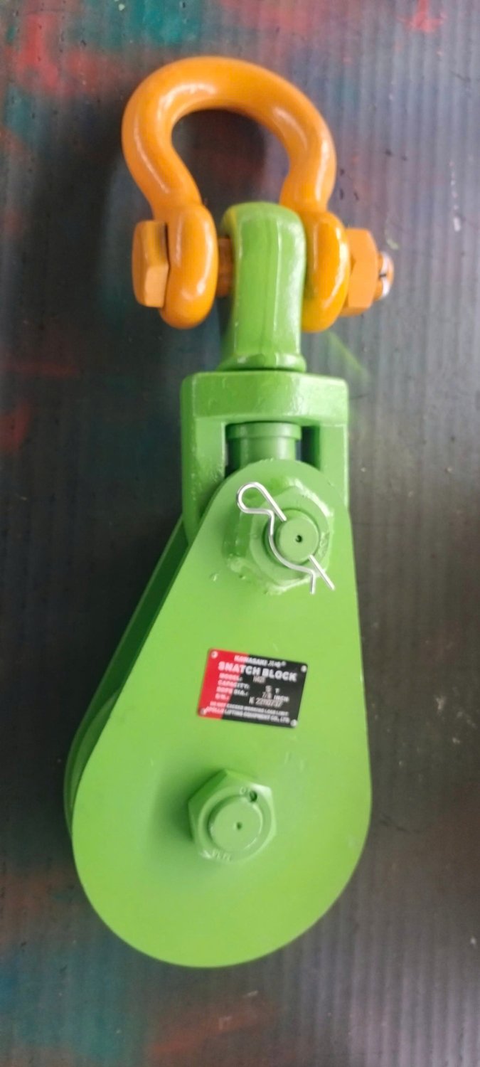 Puly ròng rọc 12 tấn móc cẩu APOLLO xanh lá (light type champion)